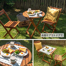 ガーデンテーブル＆チェア ガーデンテーブルセット ガーデンテーブル ガーデンチェア ガーデンファニチャー 屋外 椅子 おしゃれ 木製 折りたたみ 天然木 軽量 3点セット 丸 四角 ぼん家具