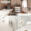 薄型本棚 木製マルチラック 薄型本棚 カラーボックス 可動棚 4段 奥行スリム コミック最大164冊収納 ぼん家具