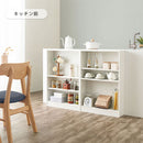 薄型本棚 木製マルチラック 薄型本棚 カラーボックス 可動棚 4段 奥行スリム コミック最大164冊収納 ぼん家具