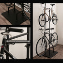 室内用サイクルスタンド〔2台用〕 自転車スタンド サイクルスタンド 2台用 自転車ラック 室内 サイクルラック 縦置き おしゃれ 収納 転倒防止 ディスプレイスタンド 室内保管 ぼん家具