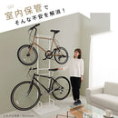 室内用サイクルスタンド〔2台用〕 自転車スタンド サイクルスタンド 2台用 自転車ラック 室内 サイクルラック 縦置き おしゃれ 収納 転倒防止 ディスプレイスタンド 室内保管 ぼん家具