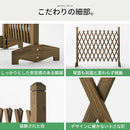 木製ガーデンフェンス フェンス ガーデンフェンス おしゃれ 柵 ラティス 置くだけ 折りたたみ ガーデニング 庭 diy 木製 自立 ベランダ 屋外 ぼん家具