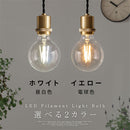 LEDフィラメント電球〔丸型〕 LED電球 ボール型 E26 60W ボール電球 電球色 昼白色 レトロ エジソン球 広配光 LEDフィラメント電球 ガラス 透明 クリア電球 フィラメント 95mm径 ぼん家具