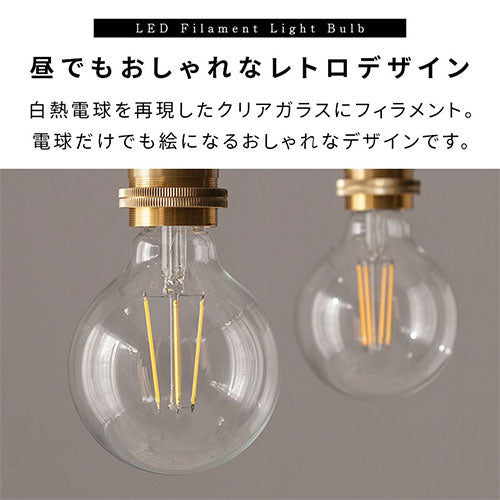 LEDフィラメント電球〔丸型〕