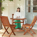 天然木ガーデン　チェア　2脚セット ガーデンチェア ガーデンチェアセット 2脚 折りたたみ ガーデンファニチャー おしゃれ 木製 ガーデニング チェア アウトドアチェア ベランダ キャンプ 庭 ぼん家具