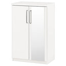 ミラー付きシューズラック ロータイプ 幅60cm シューズボックス シューズラック 下駄箱 ミラー付き 薄型 靴箱 幅60 コンパクト 大容量 玄関収納 ラック 棚 日本製 収納ボックス 玄関 ロータイプ 省スペース ぼん家具