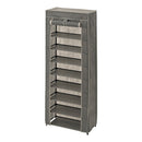 シューズラック シューズラック 靴箱 下駄箱 スリム シューズボックス 幅65 奥行30cm 縦長 カバー付き 省スペース 9段 大容量 大型 大量収納 軽量 ブーツ 目隠し ぼん家具