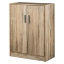 シューズボックス 2扉 薄型タイプ 幅60×奥行30cm 靴箱 シューズボックス おしゃれ 下駄箱 シューズラック スリム 靴 収納棚 木製 薄型 扉付き コンパクト 大容量 幅60 玄関 白 省スペース ぼん家具