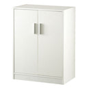 シューズボックス 2扉 薄型タイプ 幅60×奥行35cm シューズラック 下駄箱 シューズボックス 靴箱 収納 おしゃれ コンパクト 大容量 木製 扉付き 幅60 奥行35 奥深 玄関収納 可動棚 通気性 ロータイプ ぼん家具