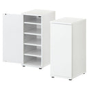 スリムシューズボックス〔2個セット〕 下駄箱 おしゃれ 靴箱 スリム シューズボックス 扉付き 幅30 玄関 靴 ブーツ 収納 隙間収納 玄関収納 木製 脚付き シューズラック 2個 10段 ぼん家具