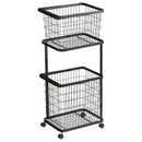 ランドリーワゴン＋バスケット TOWER 山崎実業 ランドリーワゴン バスケット ランドリー収納 スチール ランドリーラック 山崎実業