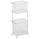 ランドリーワゴン＋バスケット TOWER 山崎実業 ランドリーワゴン バスケット ランドリー収納 スチール ランドリーラック 山崎実業