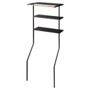 立て掛けランドリーシェルフ TOWER 山崎実業 ランドリーラック 洗濯機上 収納 3段 ラック 脱衣所 洗面所 棚 サニタリー収納 タオル収納 ハンガーラック 省スペース 山崎実業