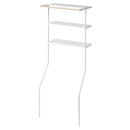 立て掛けランドリーシェルフ TOWER 山崎実業 ランドリーラック 洗濯機上 収納 3段 ラック 脱衣所 洗面所 棚 サニタリー収納 タオル収納 ハンガーラック 省スペース 山崎実業