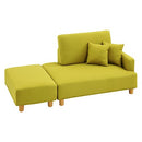 オットマン付きカウチソファ〔2点セット〕 ソファー ソファ ローソファー 3人掛け 2人掛け コーナーソファ l字 カウチソファー オットマン おしゃれ 北欧 ごろ寝 クッション ぼん家具