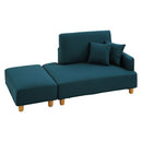 オットマン付きカウチソファ〔2点セット〕 ソファー ソファ ローソファー 3人掛け 2人掛け コーナーソファ l字 カウチソファー オットマン おしゃれ 北欧 ごろ寝 クッション ぼん家具