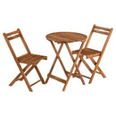ガーデンテーブル＆チェア ガーデンテーブルセット ガーデンテーブル ガーデンチェア ガーデンファニチャー 屋外 椅子 おしゃれ 木製 折りたたみ 天然木 軽量 3点セット 丸 四角 ぼん家具