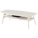 木製棚付きこたつ〔120×50cm〕 こたつ こたつテーブル 長方形 120×50cm 折れ脚こたつ 折りたたみ 棚付き 収納 省スペース おしゃれ リビング 一人用 ぼん家具