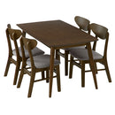 ダイニングテーブルセット〔5点セット〕 ダイニングテーブルセット 4人用 5点セット ダイニングテーブル ダイニングチェア 4脚 木製 背もたれ 北欧 モダン おしゃれ ぼん家具