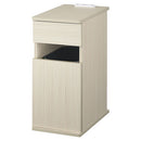 ゴミ箱付きサイドテーブル サイドテーブル ナイトテーブル 収納 ベッドサイドテーブル 棚 引き出し付き ゴミ箱 14L コンセント付き おしゃれ サイドチェスト 棚 スリム 木製 ぼん家具