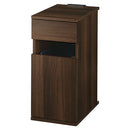 ゴミ箱付きサイドテーブル サイドテーブル ナイトテーブル 収納 ベッドサイドテーブル 棚 引き出し付き ゴミ箱 14L コンセント付き おしゃれ サイドチェスト 棚 スリム 木製 ぼん家具