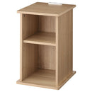 サイドテーブル〔オープン〕 サイドテーブル 木製 ベッドサイドテーブル ナイトテーブル おしゃれ オープンラック 北欧 スリム 収納 コンセント付き 木製 幅30 可動棚 ぼん家具