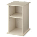 サイドテーブル〔オープン〕 サイドテーブル 木製 ベッドサイドテーブル ナイトテーブル おしゃれ オープンラック 北欧 スリム 収納 コンセント付き 木製 幅30 可動棚 ぼん家具