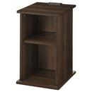 サイドテーブル〔オープン〕 サイドテーブル 木製 ベッドサイドテーブル ナイトテーブル おしゃれ オープンラック 北欧 スリム 収納 コンセント付き 木製 幅30 可動棚 ぼん家具