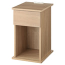 サイドテーブル〔引き出し〕 ナイトテーブル 引き出し サイドテーブル ベッドテーブル 収納 おしゃれ コンセント付き サイドチェスト スリム 木製 棚 ベッド横 寝室 介護 ぼん家具