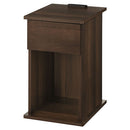 サイドテーブル〔引き出し〕 ナイトテーブル 引き出し サイドテーブル ベッドテーブル 収納 おしゃれ コンセント付き サイドチェスト スリム 木製 棚 ベッド横 寝室 介護 ぼん家具