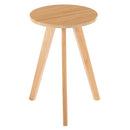 サイドテーブル サイドテーブル ベッドサイドテーブル 木製 約 高さ60cm 天板 幅40cm 円形 丸テーブル スリム コンパクト ウッド 机 ナイトテーブル ソファテーブル 北欧 サブ ぼん家具