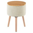 収納テーブル サイドテーブル ベッドサイドテーブル テーブル ナイトテーブル おしゃれ 北欧 スリム 円形 丸 収納 ソファテーブル 高さ50 幅35  コンパクト ウッド 机 ぼん家具