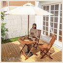 天然木ガーデン　テーブル＆チェアセット ガーデンテーブルセット ガーデンテーブル ガーデンチェア ガーデンファニチャー 屋外 椅子 おしゃれ 木製 折りたたみ 天然木 軽量 5点セット テラス ぼん家具