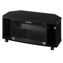 [ 幅80cm ] 木製テレビ台 tvボード テレビ台 モニター台 ローボード 32インチ キャスター おしゃれ 扉付き コーナー 幅80 木製 ガラス扉 壁寄せ 角置き ぼん家具