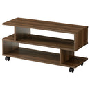 [ 幅80cm ] キャスター付きテレビ台 テレビ台 ローボード キャスター付き ラック 2段 S型 テレビボード キャスター TV台 木製 おしゃれ 収納 24型 32型 テレビ 台 S字ラック ロータイプ ぼん家具