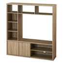 [ 幅115cm ] テレビボード 32型 テレビボード 幅114cm 高さ125cm 奥行29cm 圧迫感のない薄型 壁面収納 デッドスペースを収納スペースに   ぼん家具