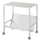 ファイルワゴン〔1段〕 ファイルワゴン キャスター付き 書類整理 サイドワゴン ラック 収納 1段 A4 スチール ぼん家具