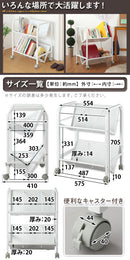 ファイルワゴン〔2段〕 電話台 FAX台 ワゴン ファイルワゴン 2段 インテリア 家具 おしゃれ 北欧風 シンプル おすすめ 人気 ぼん家具