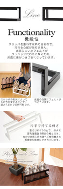 スリッパラック スリッパラック スリッパ立て おしゃれ 北欧 スリッパスタンド 収納 玄関 ラック 軽量 スリム コンパクト 省スペース 黒 白 山崎実業