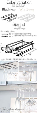 戸棚下ワイングラスハンガー〔ダブル〕 TOWER ワイングラスハンガー 戸棚下ラック ワイングラス 収納 台所 便利グッズ キッチン 吊り下げラック おしゃれ 山崎実業