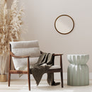 壁掛けラウンドミラー 壁掛け鏡 ウォールミラー ミラー 丸型 壁掛け 35cm 天然木 木枠 丸ミラー 壁 吊り下げ 姿見 玄関 小さめ 木製フレーム 木 飛散防止 フック付き ぼん家具