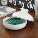 蚊取りポット 蚊取り線香ホルダー 蚊取り線香入れ 陶器 かわいい おしゃれ 蚊取り線香立て 蚊遣り器 蚊やり 虫除け ケース スタンド 山崎実業