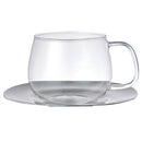 UNITEA　カップ＆ソーサー350mlステンレス ティーカップ ソーサー 受け皿 セット カップ ぼん家具