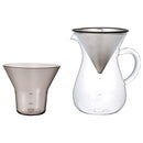 SLOW COFFE STYLE　コーヒーカラフェセット600mlステンレス コーヒー用品 カラフェ ピッチャー ハンドドリップ ドリップ スローコーヒースタイル ポット 珈琲 コンパクト おしゃれ キッチン 日用品 台所用品 ぼん家具