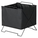 スタックバスケット スタックバスケット 布製 持ち手付き かご 収納ボックス 折り畳み 洗濯物 おもちゃ A4 KING JIM